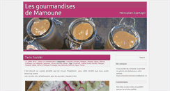 Desktop Screenshot of lesgourmandisesdemamoune.fr